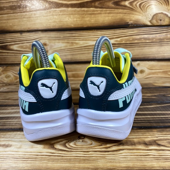 NEW Puma California Big Logo Mint Green Sneakers - Picture 4 of 8